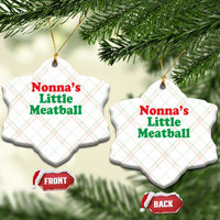 Nonna's Little Meatball Ceramic Ornament Funny Italian Family Baby Humor - Wonder Print Shop