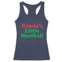 Nonna's Little Meatball Racerback Tank Top Funny Italian Family Baby Humor - Wonder Print Shop