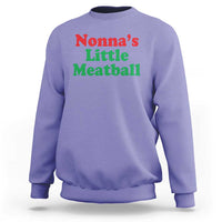 Nonna's Little Meatball Sweatshirt Funny Italian Family Baby Humor - Wonder Print Shop