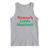 Nonna's Little Meatball Tank Top Funny Italian Family Baby Humor - Wonder Print Shop