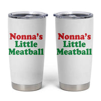 Nonna's Little Meatball Tumbler Cup Funny Italian Family Baby Humor - Wonder Print Shop
