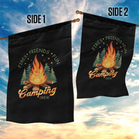 Fires Friends Fun Camping Crew Garden Flag Cozy Campfire Adventure Outdoor Lovers - Wonder Print Shop