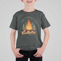 Fires Friends Fun Camping Crew T Shirt For Kid Cozy Campfire Adventure Outdoor Lovers - Wonder Print Shop