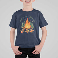 Fires Friends Fun Camping Crew T Shirt For Kid Cozy Campfire Adventure Outdoor Lovers - Wonder Print Shop