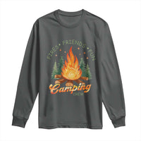 Fires Friends Fun Camping Crew Long Sleeve Shirt Cozy Campfire Adventure Outdoor Lovers - Wonder Print Shop
