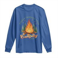 Fires Friends Fun Camping Crew Long Sleeve Shirt Cozy Campfire Adventure Outdoor Lovers - Wonder Print Shop