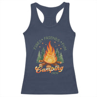 Fires Friends Fun Camping Crew Racerback Tank Top Cozy Campfire Adventure Outdoor Lovers - Wonder Print Shop
