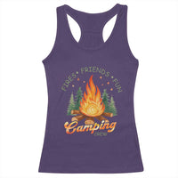Fires Friends Fun Camping Crew Racerback Tank Top Cozy Campfire Adventure Outdoor Lovers - Wonder Print Shop