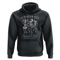 Summerween Social Club Hoodie Spooky All Year Skeleton Summer Halloween Beach Party - Wonder Print Shop