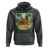 Retro Tropical Summerween Hoodie Halloween Summer Beach Cocktail Boo - Wonder Print Shop