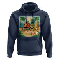 Retro Tropical Summerween Hoodie Halloween Summer Beach Cocktail Boo - Wonder Print Shop