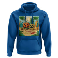 Retro Tropical Summerween Hoodie Halloween Summer Beach Cocktail Boo - Wonder Print Shop