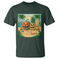 Retro Tropical Summerween T Shirt Halloween Summer Beach Cocktail Boo - Wonder Print Shop