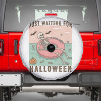 Spooky Summer Skeleton Spare Tire Cover Just Waiting For Halloween Summer Pool Party - Wonder Print Shop