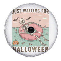 Spooky Summer Skeleton Spare Tire Cover Just Waiting For Halloween Summer Pool Party - Wonder Print Shop