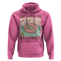 Spooky Summer Skeleton Hoodie Just Waiting For Halloween Summer Pool Party - Wonder Print Shop