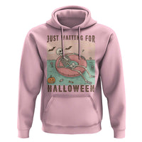Spooky Summer Skeleton Hoodie Just Waiting For Halloween Summer Pool Party - Wonder Print Shop