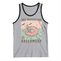 Spooky Summer Skeleton Tank Top Just Waiting For Halloween Summer Pool Party - Wonder Print Shop