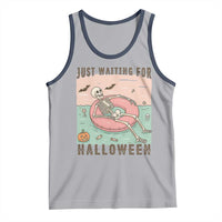 Spooky Summer Skeleton Tank Top Just Waiting For Halloween Summer Pool Party - Wonder Print Shop