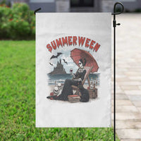Gothic Summerween Garden Flag Spooky Summer Halloween Horror Character - Wonder Print Shop