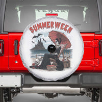 Gothic Summerween Spare Tire Cover Spooky Summer Halloween Horror Character - Wonder Print Shop