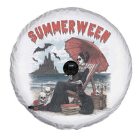 Gothic Summerween Spare Tire Cover Spooky Summer Halloween Horror Character - Wonder Print Shop