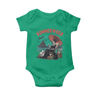 Gothic Summerween Baby Onesie Spooky Summer Halloween Horror Character - Wonder Print Shop
