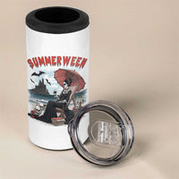 Gothic Summerween 4 in 1 Can Cooler Tumbler Spooky Summer Halloween Horror Character - Wonder Print Shop