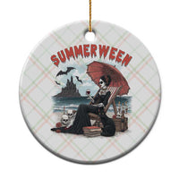 Gothic Summerween Ceramic Ornament Spooky Summer Halloween Horror Character - Wonder Print Shop