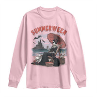 Gothic Summerween Long Sleeve Shirt Spooky Summer Halloween Horror Character - Wonder Print Shop