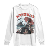 Gothic Summerween Long Sleeve Shirt Spooky Summer Halloween Horror Character - Wonder Print Shop