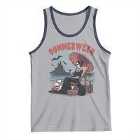 Gothic Summerween Tank Top Spooky Summer Halloween Horror Character - Wonder Print Shop