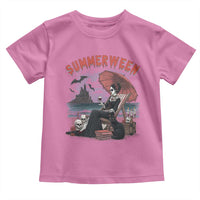 Gothic Summerween Toddler T Shirt Spooky Summer Halloween Horror Character - Wonder Print Shop