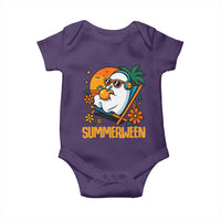 Tropical Summerween Boo Sheet Baby Onesie Funny Ghost Halloween Summer Beach Vibes - Wonder Print Shop