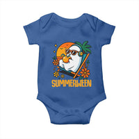 Tropical Summerween Boo Sheet Baby Onesie Funny Ghost Halloween Summer Beach Vibes - Wonder Print Shop