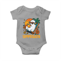 Tropical Summerween Boo Sheet Baby Onesie Funny Ghost Halloween Summer Beach Vibes - Wonder Print Shop