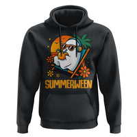 Tropical Summerween Boo Sheet Hoodie Funny Ghost Halloween Summer Beach Vibes - Wonder Print Shop