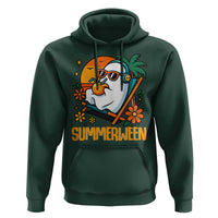 Tropical Summerween Boo Sheet Hoodie Funny Ghost Halloween Summer Beach Vibes - Wonder Print Shop