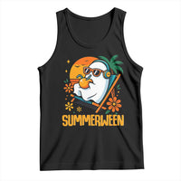 Tropical Summerween Boo Sheet Tank Top Funny Ghost Halloween Summer Beach Vibes - Wonder Print Shop