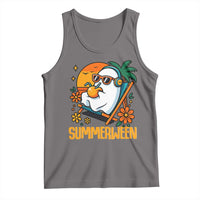 Tropical Summerween Boo Sheet Tank Top Funny Ghost Halloween Summer Beach Vibes - Wonder Print Shop