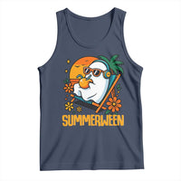 Tropical Summerween Boo Sheet Tank Top Funny Ghost Halloween Summer Beach Vibes - Wonder Print Shop