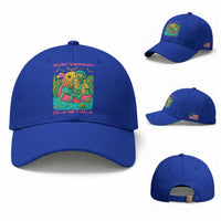 Summerween Zombie Pool Party Baseball Cap Chillin and Thrillin Flamingo Float Summer Halloween