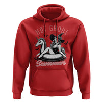 Hot Ghoul Summer Hoodie Retro Pin Up Witch Summerween Summer Beach Halloween Vibes