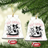 Hot Ghoul Summer Ceramic Ornament Retro Pin Up Witch Summerween Summer Beach Halloween Vibes