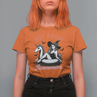 Hot Ghoul Summer T Shirt For Women Retro Pin Up Witch Summerween Summer Beach Halloween Vibes