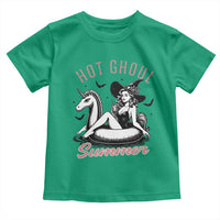 Hot Ghoul Summer Toddler T Shirt Retro Pin Up Witch Summerween Summer Beach Halloween Vibes
