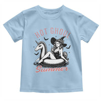Hot Ghoul Summer Toddler T Shirt Retro Pin Up Witch Summerween Summer Beach Halloween Vibes
