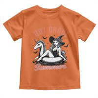 Hot Ghoul Summer Toddler T Shirt Retro Pin Up Witch Summerween Summer Beach Halloween Vibes
