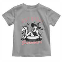 Hot Ghoul Summer Toddler T Shirt Retro Pin Up Witch Summerween Summer Beach Halloween Vibes
