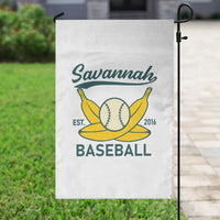Retro Savannah Baseball Est. 2016 Garden Flag Funny Banana and Ball Vintage Sports - Wonder Print Shop